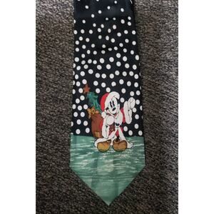 Mickey Mouse Santa Claus Disney Christmas Tie